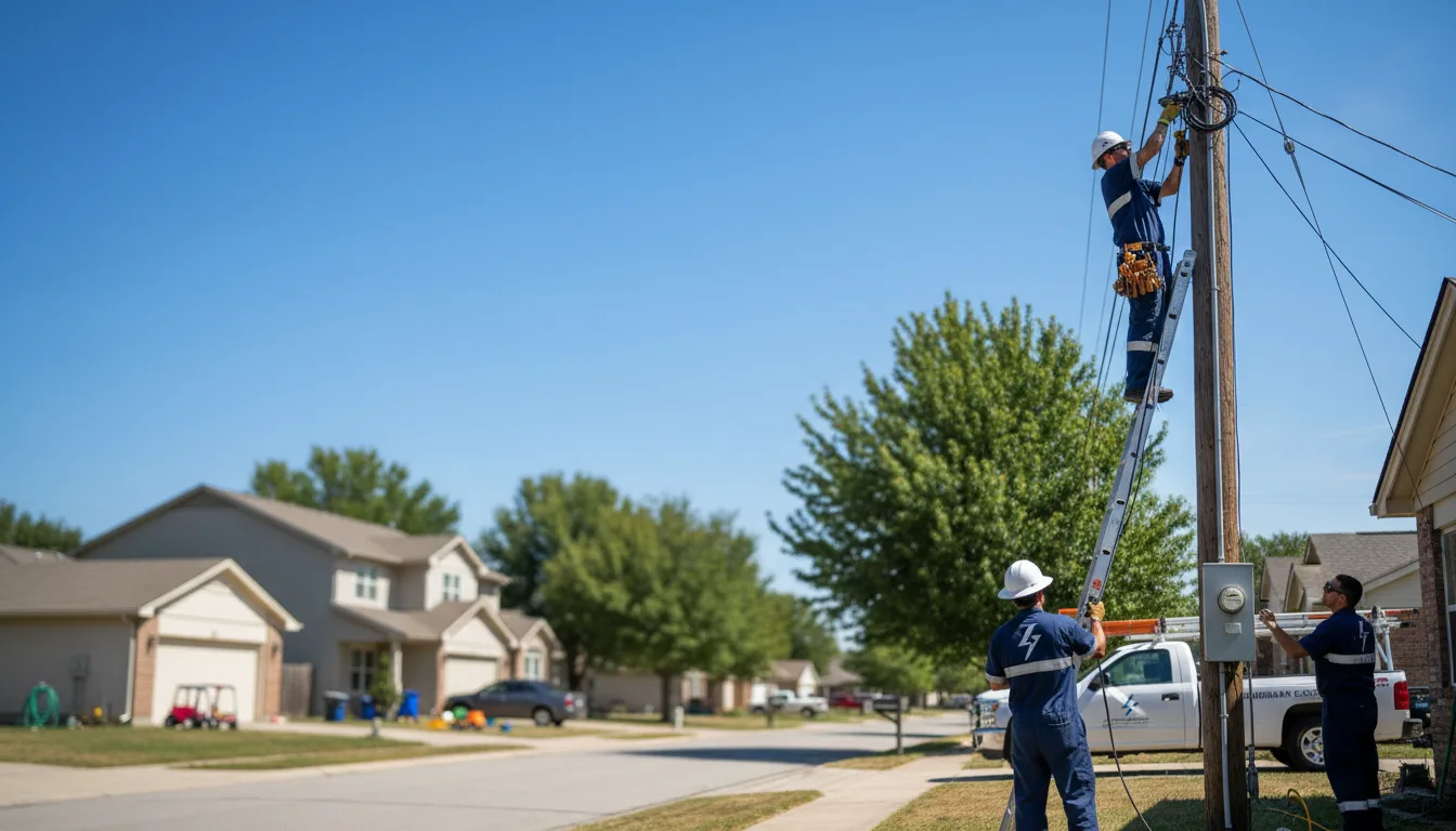 Residential electrician providing installation services in Pavillion, WY